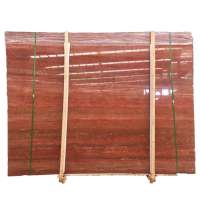 Red Travertine  stone slabs